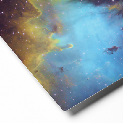 Pacman Nebula Gobbling Up Space Pellets – Astrophotography Wall Art Printed on Metal