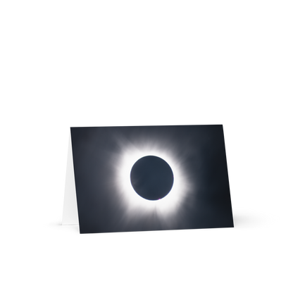2024 Solar Eclipse Totality Greeting Card - Celestial Wonders in Every Fold 🌞🌑