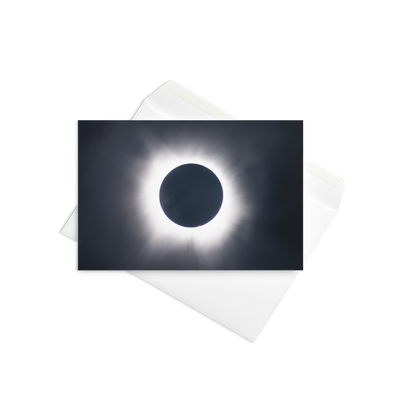 2024 Solar Eclipse Totality Greeting Card - Celestial Wonders in Every Fold 🌞🌑