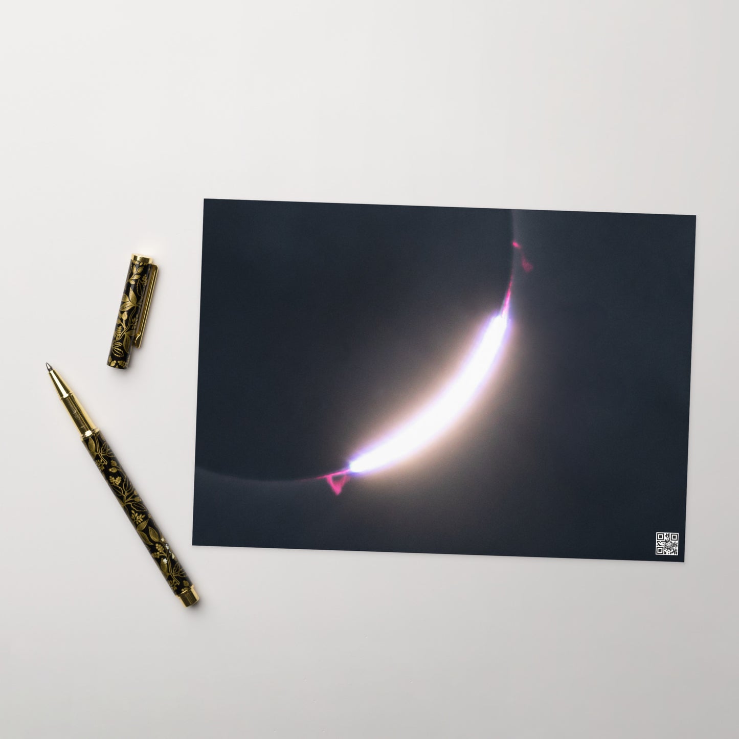 2024 Solar Eclipse Diamond Ring Greeting Card - Send Stellar Greetings to Your Loved Ones 🌞🌙