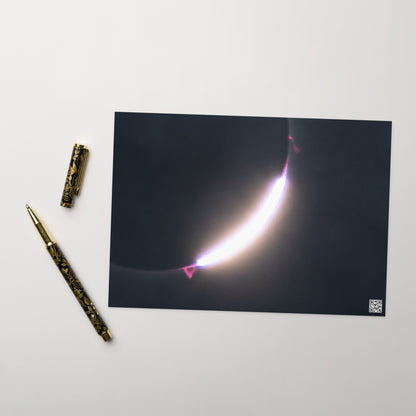 2024 Solar Eclipse Diamond Ring Greeting Card - Send Stellar Greetings to Your Loved Ones 🌞🌙