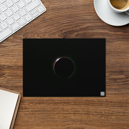 2024 Solar Eclipse Totality Greeting Card - Celestial Wonders in Every Fold 🌞🌑