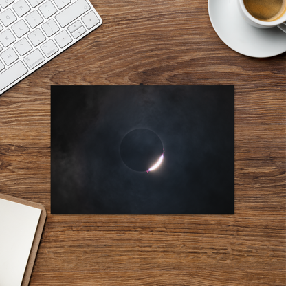 2024 Solar Eclipse Diamond Ring Greeting Card - Send Stellar Greetings to Your Loved Ones 🌞🌙