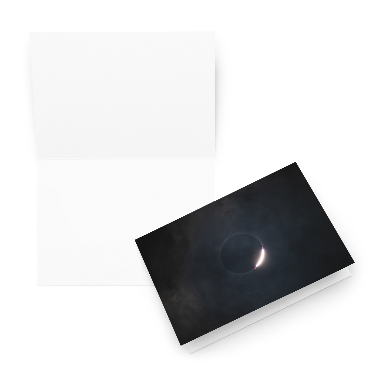 2024 Solar Eclipse Diamond Ring Greeting Card - Send Stellar Greetings to Your Loved Ones 🌞🌙