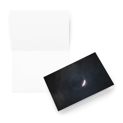 2024 Solar Eclipse Diamond Ring Greeting Card - Send Stellar Greetings to Your Loved Ones 🌞🌙
