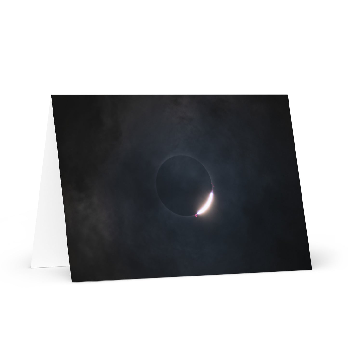 2024 Solar Eclipse Diamond Ring Greeting Card - Send Stellar Greetings to Your Loved Ones 🌞🌙