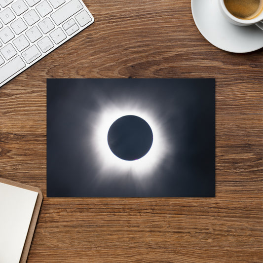 2024 Solar Eclipse Totality Greeting Card - Celestial Wonders in Every Fold 🌞🌑