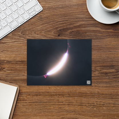 2024 Solar Eclipse Diamond Ring Greeting Card - Send Stellar Greetings to Your Loved Ones 🌞🌙
