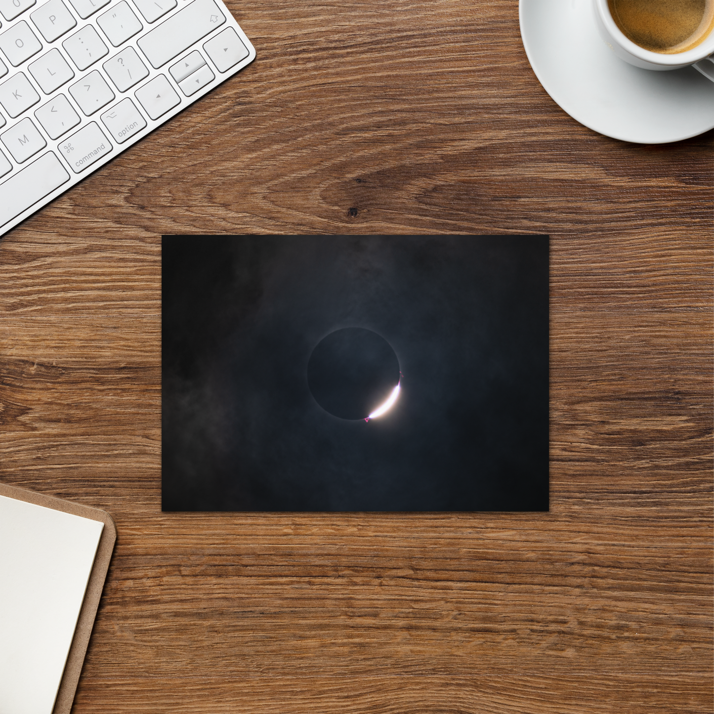 2024 Solar Eclipse Diamond Ring Greeting Card - Send Stellar Greetings to Your Loved Ones 🌞🌙