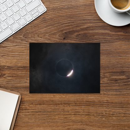 2024 Solar Eclipse Diamond Ring Greeting Card - Send Stellar Greetings to Your Loved Ones 🌞🌙
