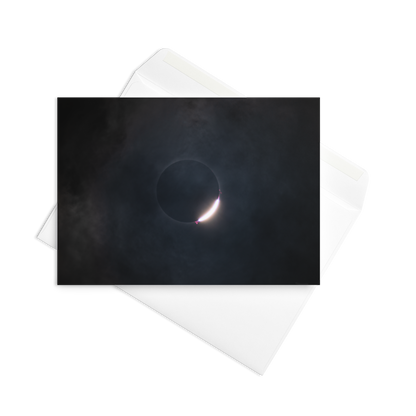 2024 Solar Eclipse Diamond Ring Greeting Card - Send Stellar Greetings to Your Loved Ones 🌞🌙