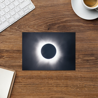 2024 Solar Eclipse Totality Greeting Card - Celestial Wonders in Every Fold 🌞🌑