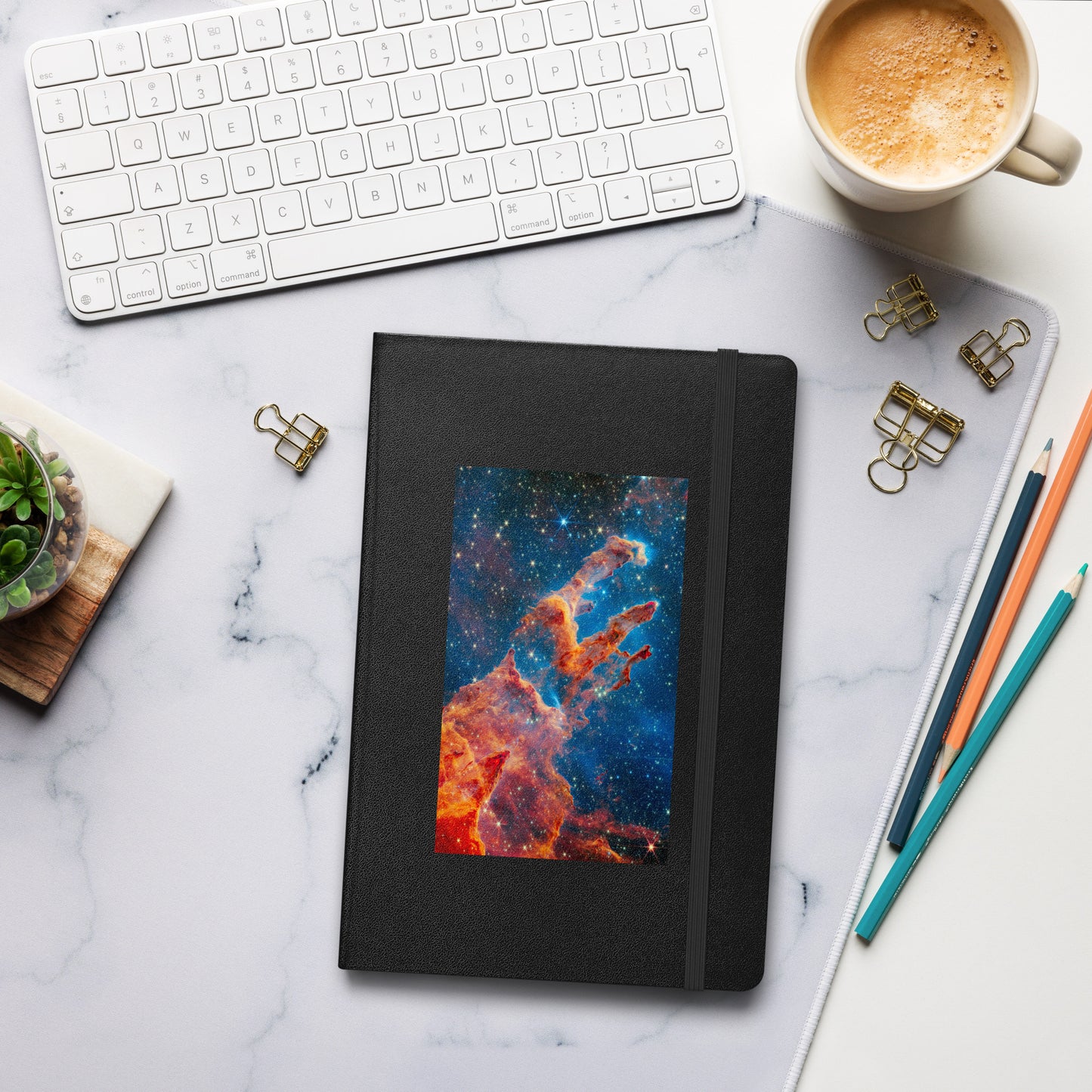 Celestial Chronicles: Pillars of Creation Hardcover Notebook