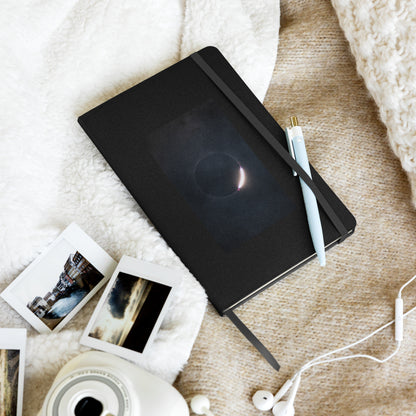 2024 Solar Eclipse Diamond Ring Hardcover Bound Notebook Journal