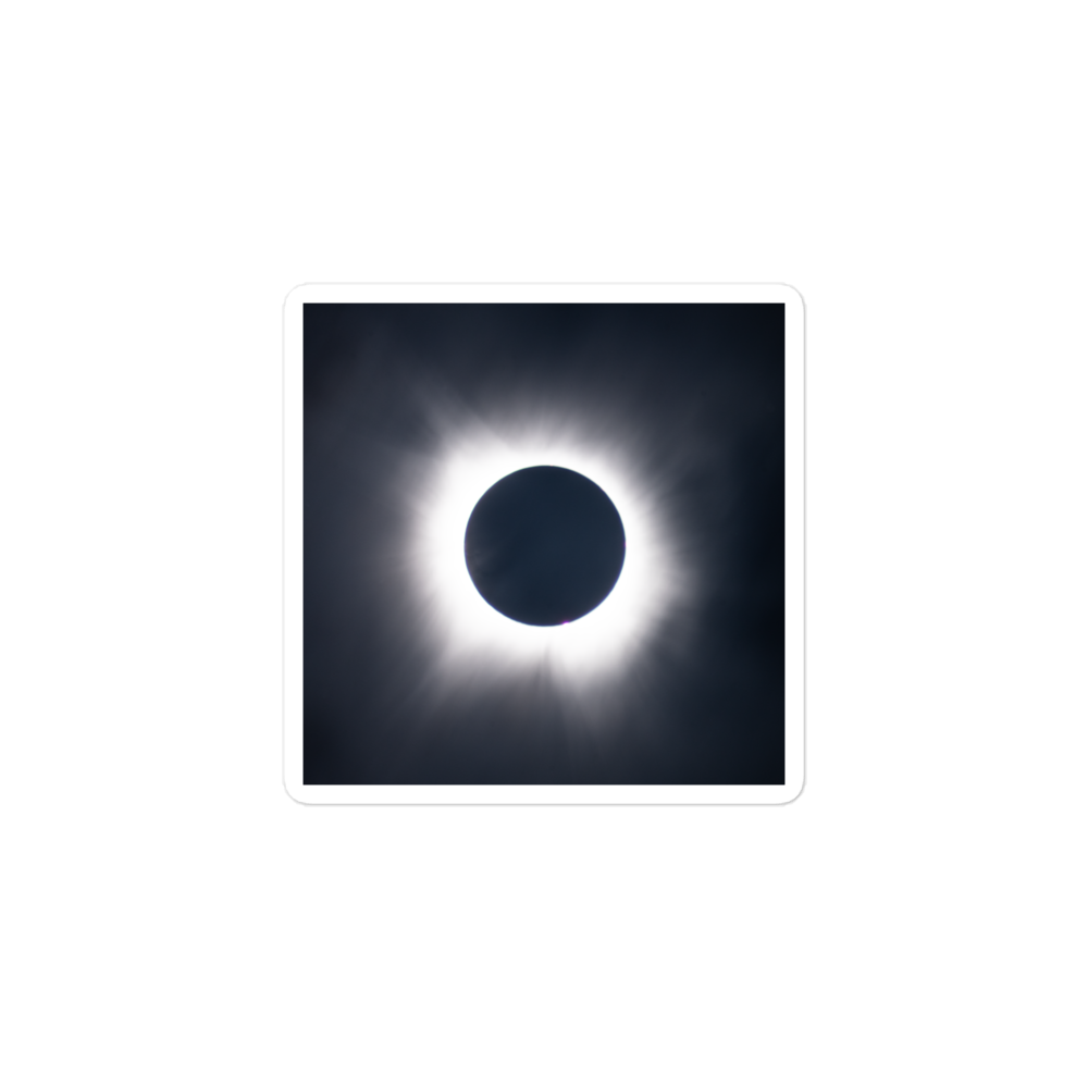 2024 Solar Eclipse Totality Stickers - Durable Vinyl Stickers to Capture the Total Solar Eclipse Anywhere 🌞🌑