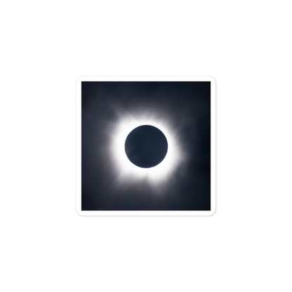 2024 Solar Eclipse Totality Stickers - Durable Vinyl Stickers to Capture the Total Solar Eclipse Anywhere 🌞🌑
