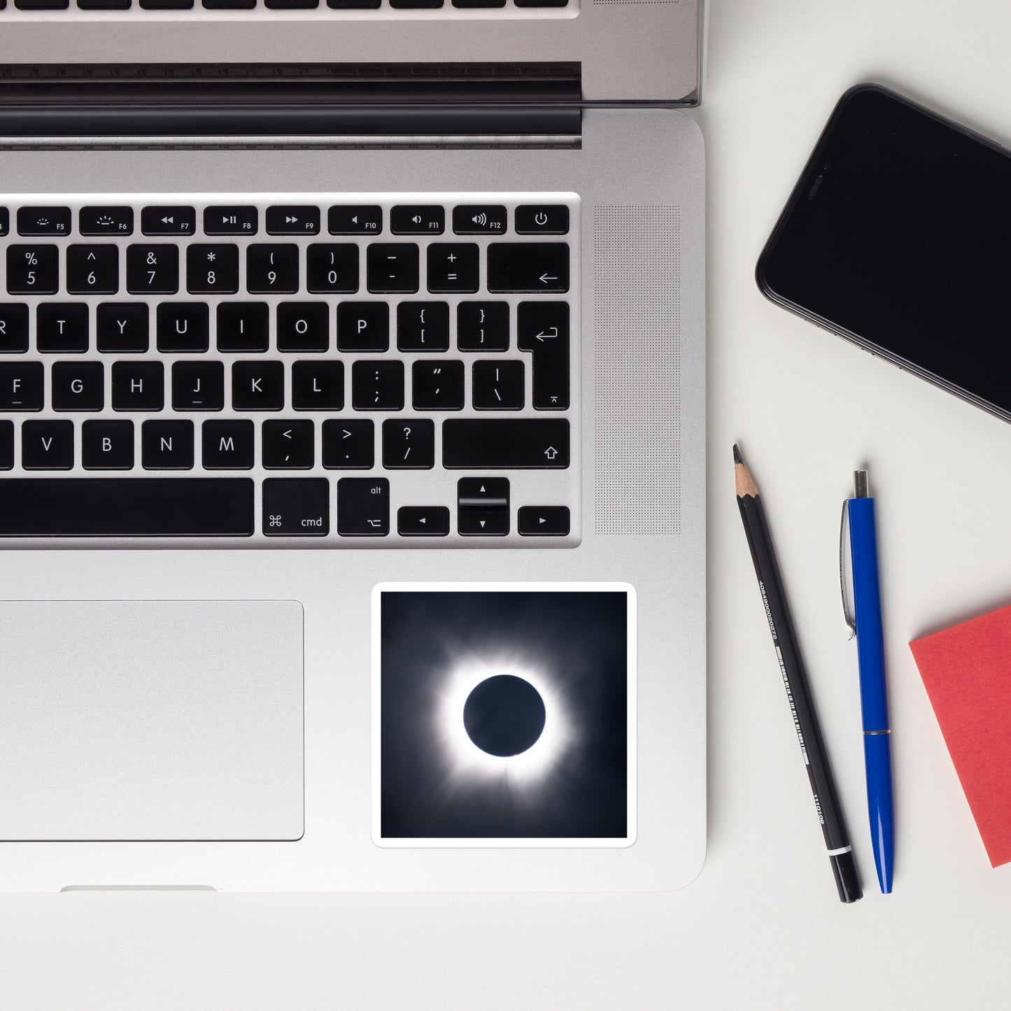 2024 Solar Eclipse Totality Stickers - Durable Vinyl Stickers to Capture the Total Solar Eclipse Anywhere 🌞🌑