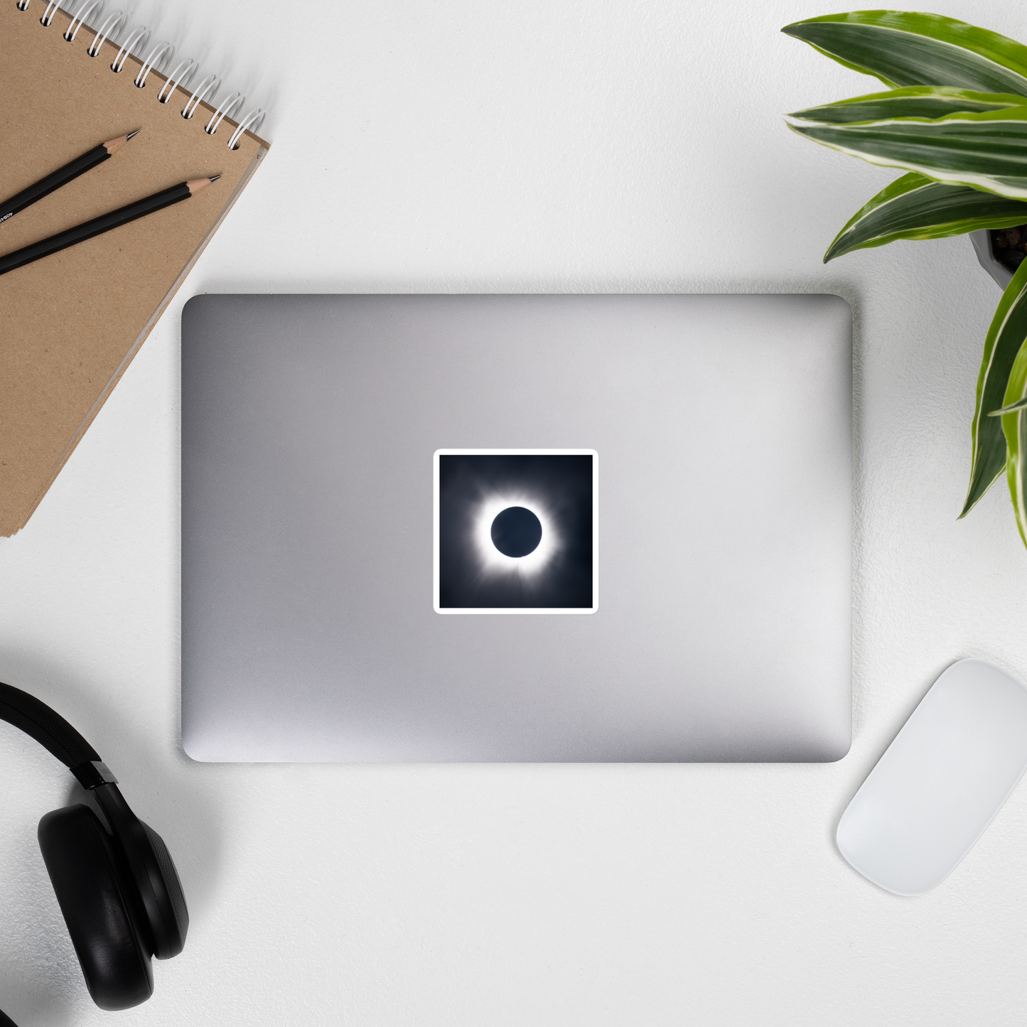 2024 Solar Eclipse Totality Stickers - Durable Vinyl Stickers to Capture the Total Solar Eclipse Anywhere 🌞🌑