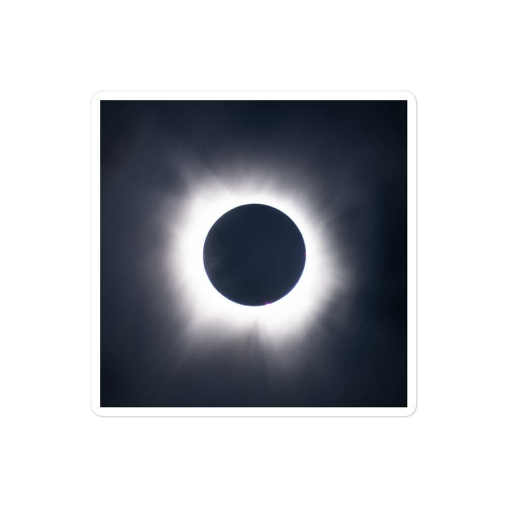 2024 Solar Eclipse Totality Stickers - Durable Vinyl Stickers to Capture the Total Solar Eclipse Anywhere 🌞🌑
