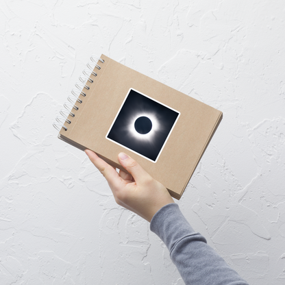 2024 Solar Eclipse Totality Stickers - Durable Vinyl Stickers to Capture the Total Solar Eclipse Anywhere 🌞🌑