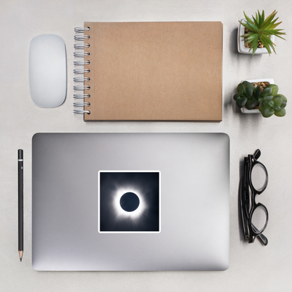 2024 Solar Eclipse Totality Stickers - Durable Vinyl Stickers to Capture the Total Solar Eclipse Anywhere 🌞🌑