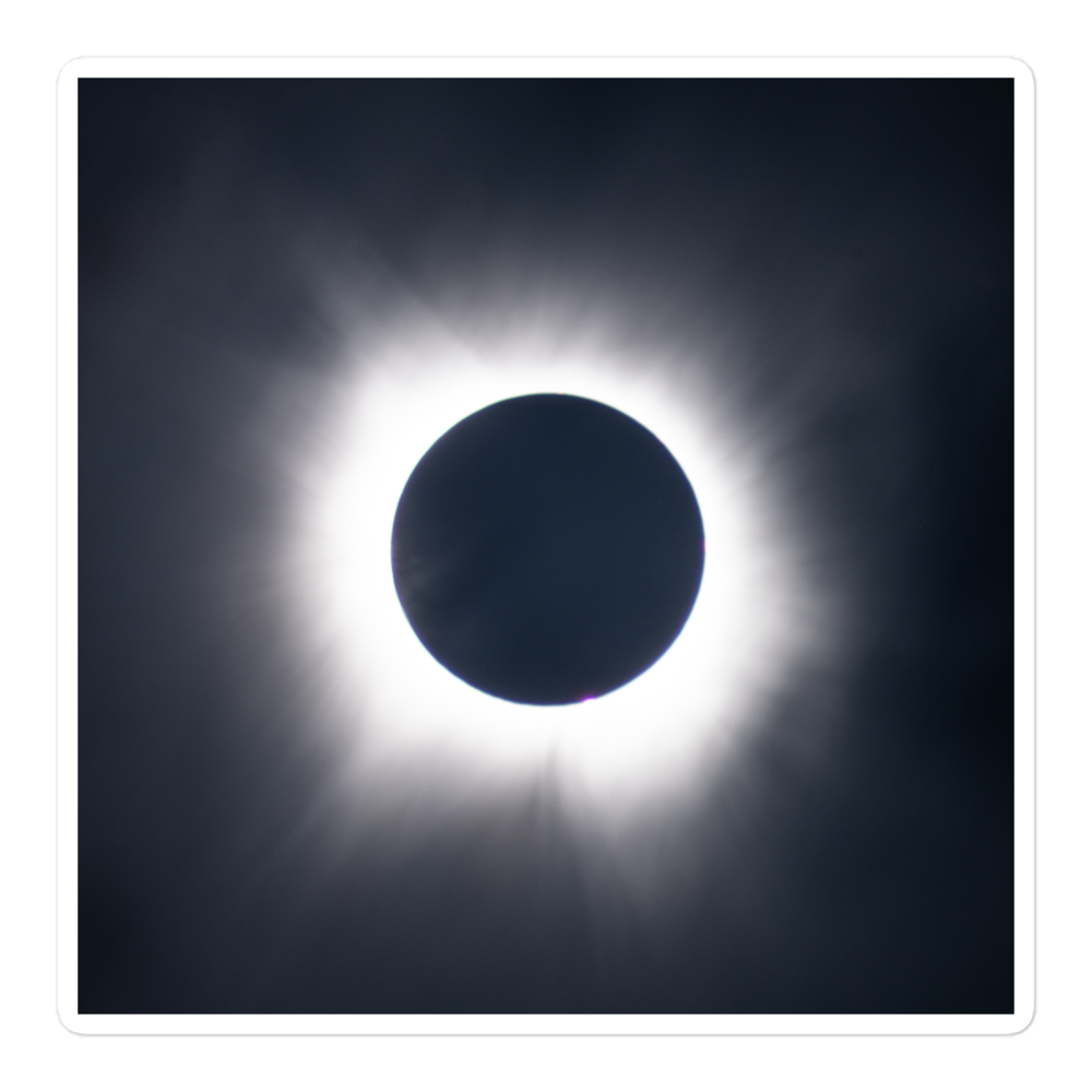 2024 Solar Eclipse Totality Stickers - Durable Vinyl Stickers to Capture the Total Solar Eclipse Anywhere 🌞🌑