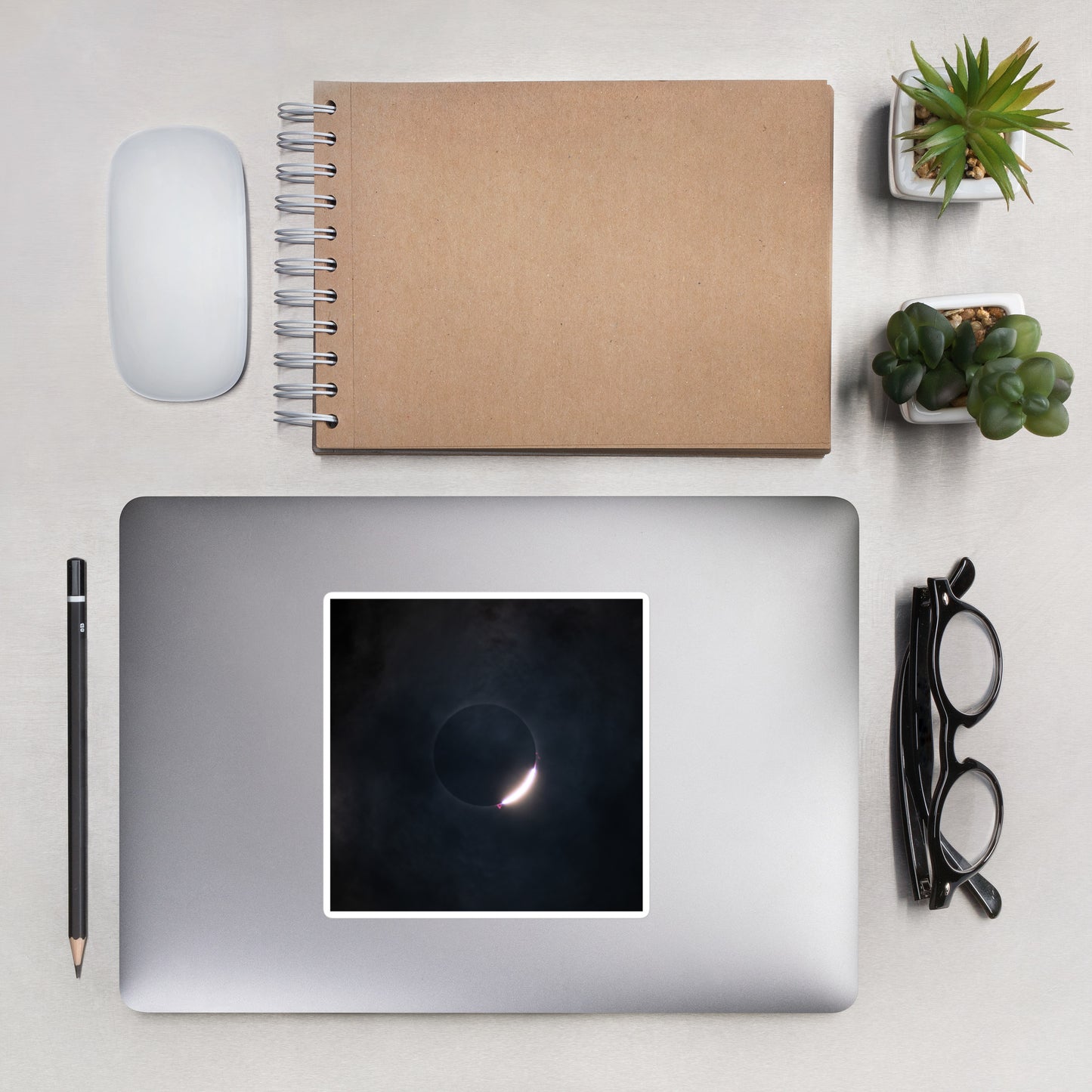 2024 Solar Eclipse Diamond Ring Sticker - Adorn Your Space with Celestial Beauty 🌞