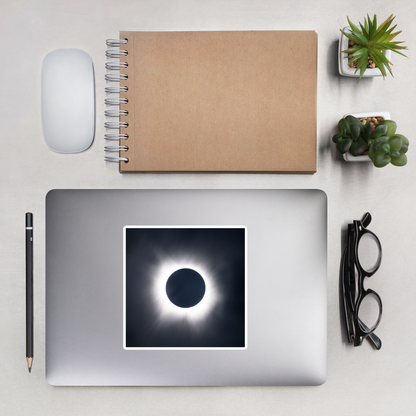 2024 Solar Eclipse Totality Stickers - Durable Vinyl Stickers to Capture the Total Solar Eclipse Anywhere 🌞🌑