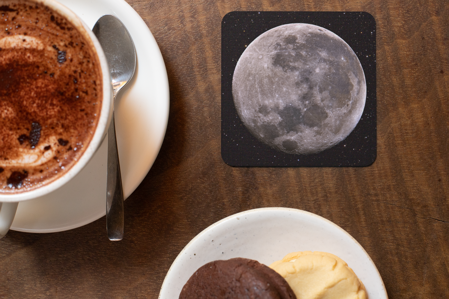 Celestial Cheers: Super Blue Moon Drink Coaster