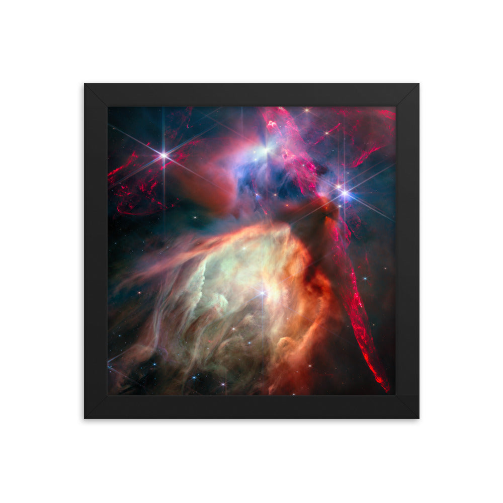 Rho Ophiuchi Astrophotography Masterpiece: Premium Poster Print Framed