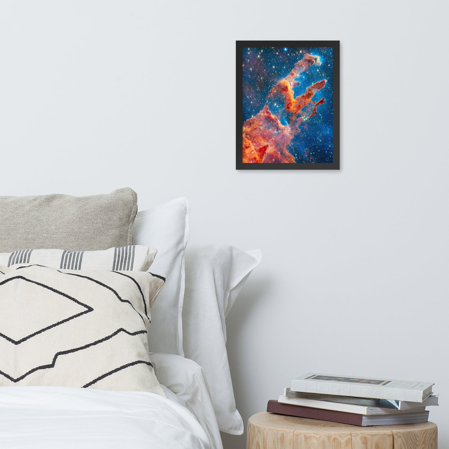 Framed James Webb Space Telescope Wonders: Pillars of Creation - Lustrous Photo Poster Print - Various Sizes