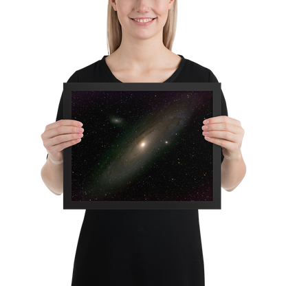 Andromeda Galaxy Unveiled: Your Cosmic Window in a Framed Print