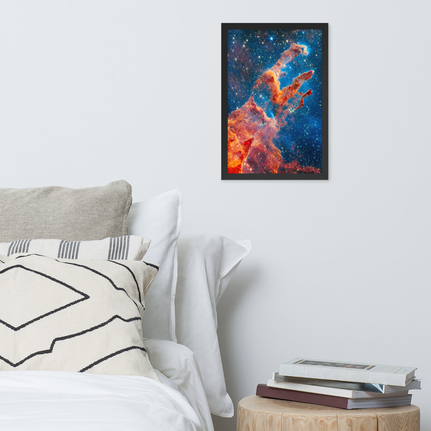 Framed James Webb Space Telescope Wonders: Pillars of Creation - Lustrous Photo Poster Print - Various Sizes