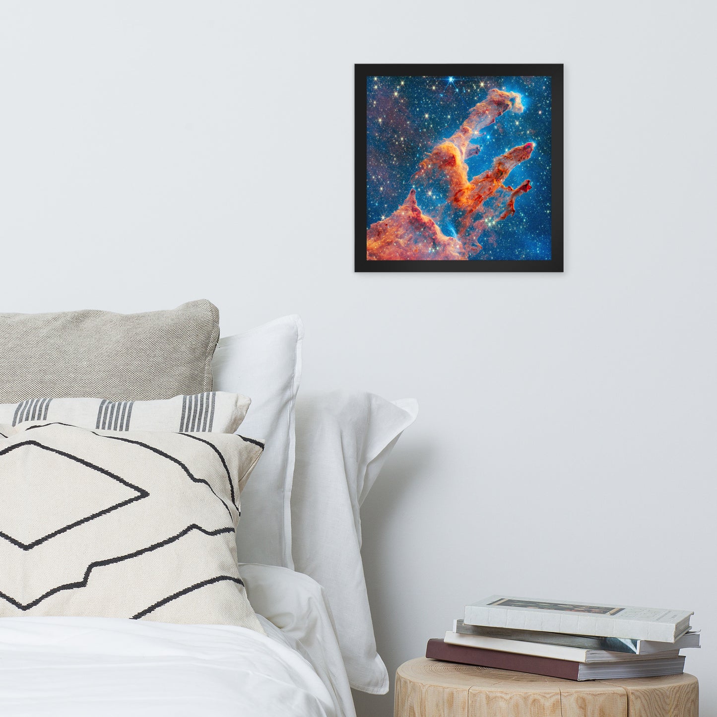 Framed James Webb Space Telescope Wonders: Pillars of Creation - Lustrous Photo Poster Print - Various Sizes