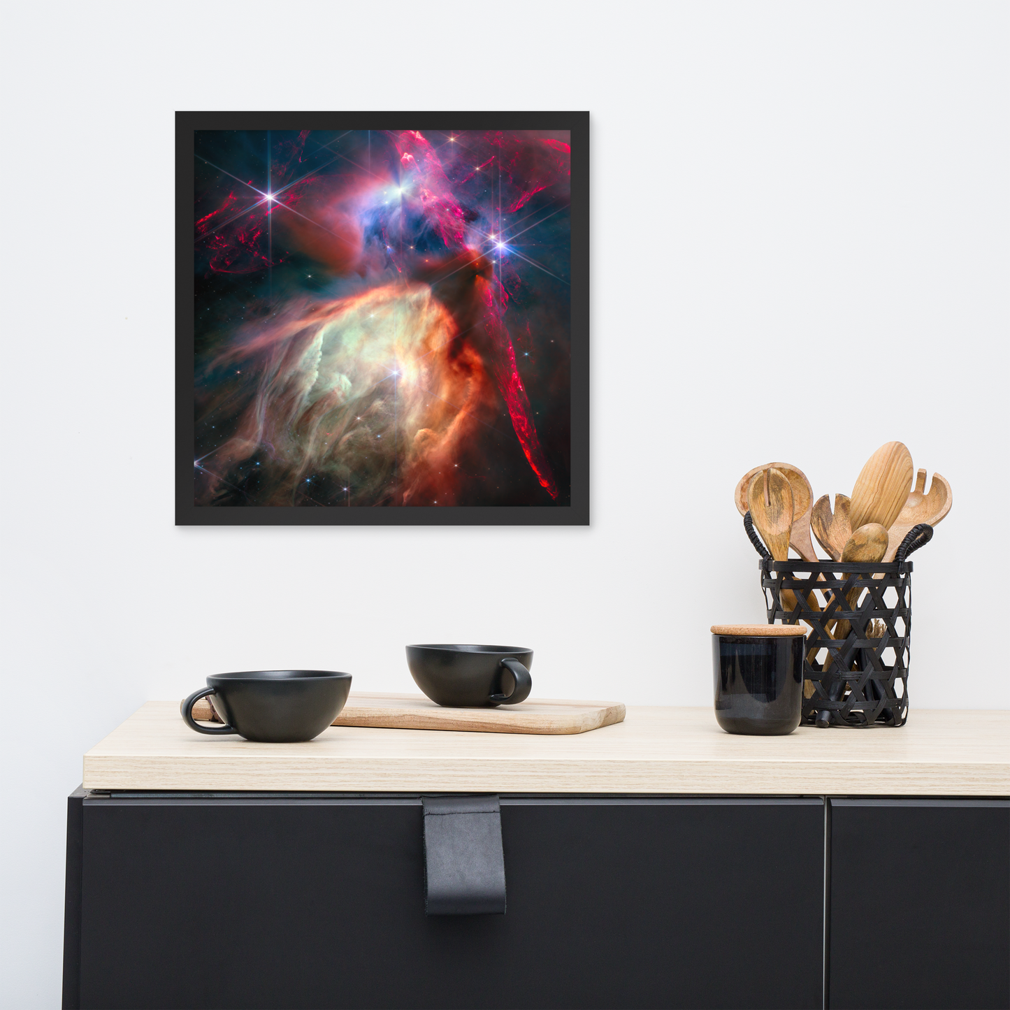Rho Ophiuchi Astrophotography Masterpiece: Premium Poster Print Framed