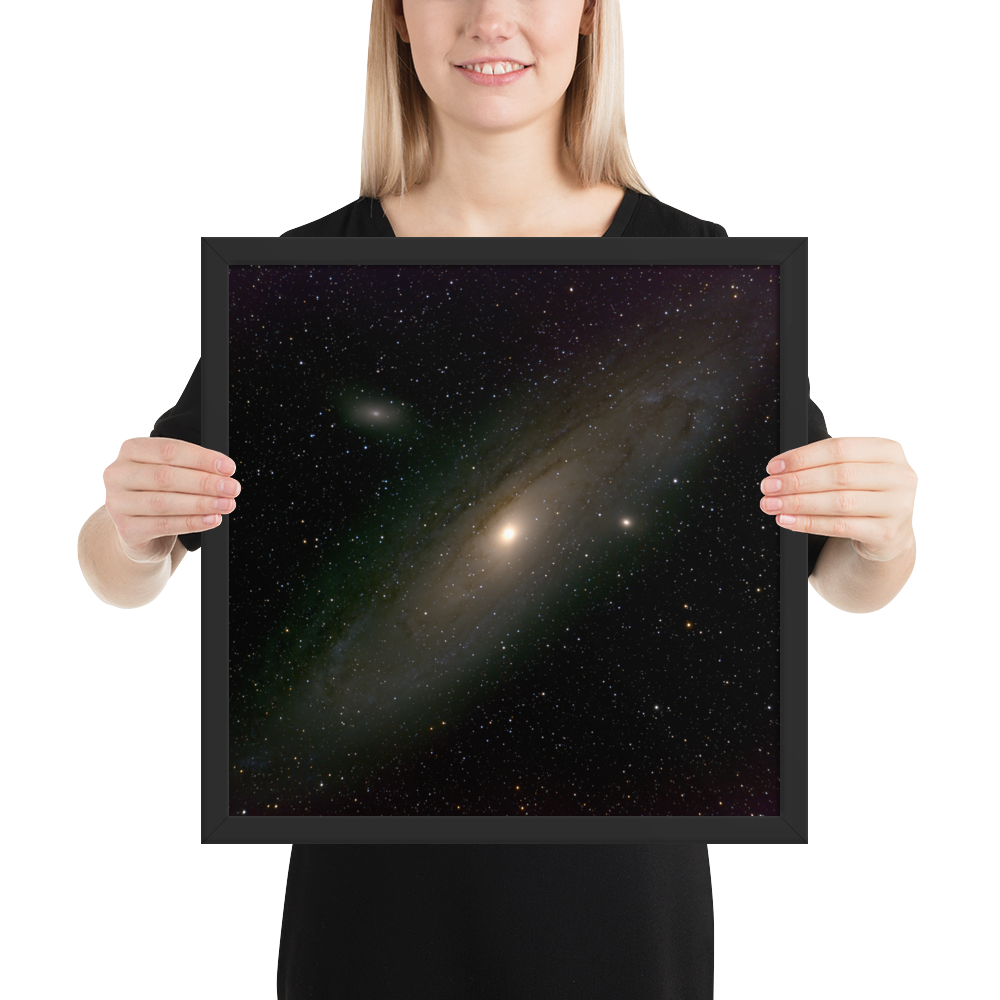 Andromeda Galaxy Unveiled: Your Cosmic Window in a Framed Print