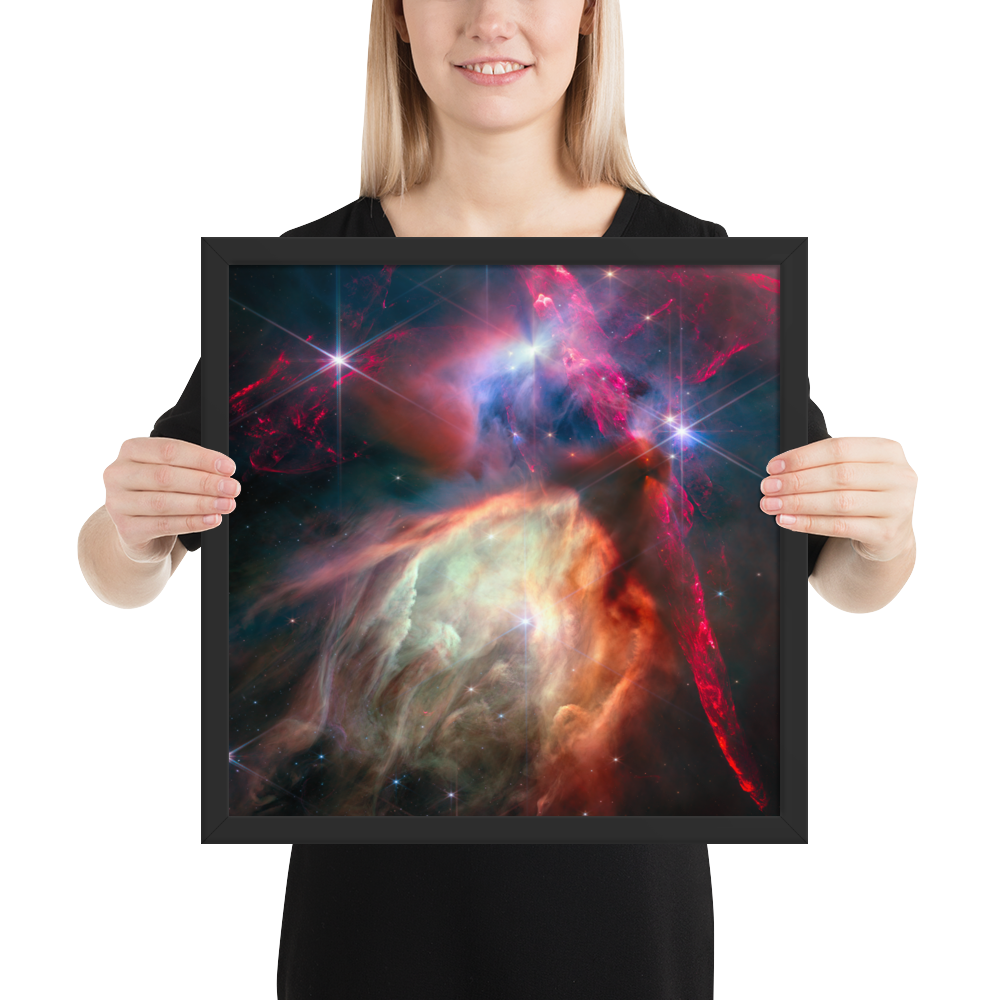 Rho Ophiuchi Astrophotography Masterpiece: Premium Poster Print Framed