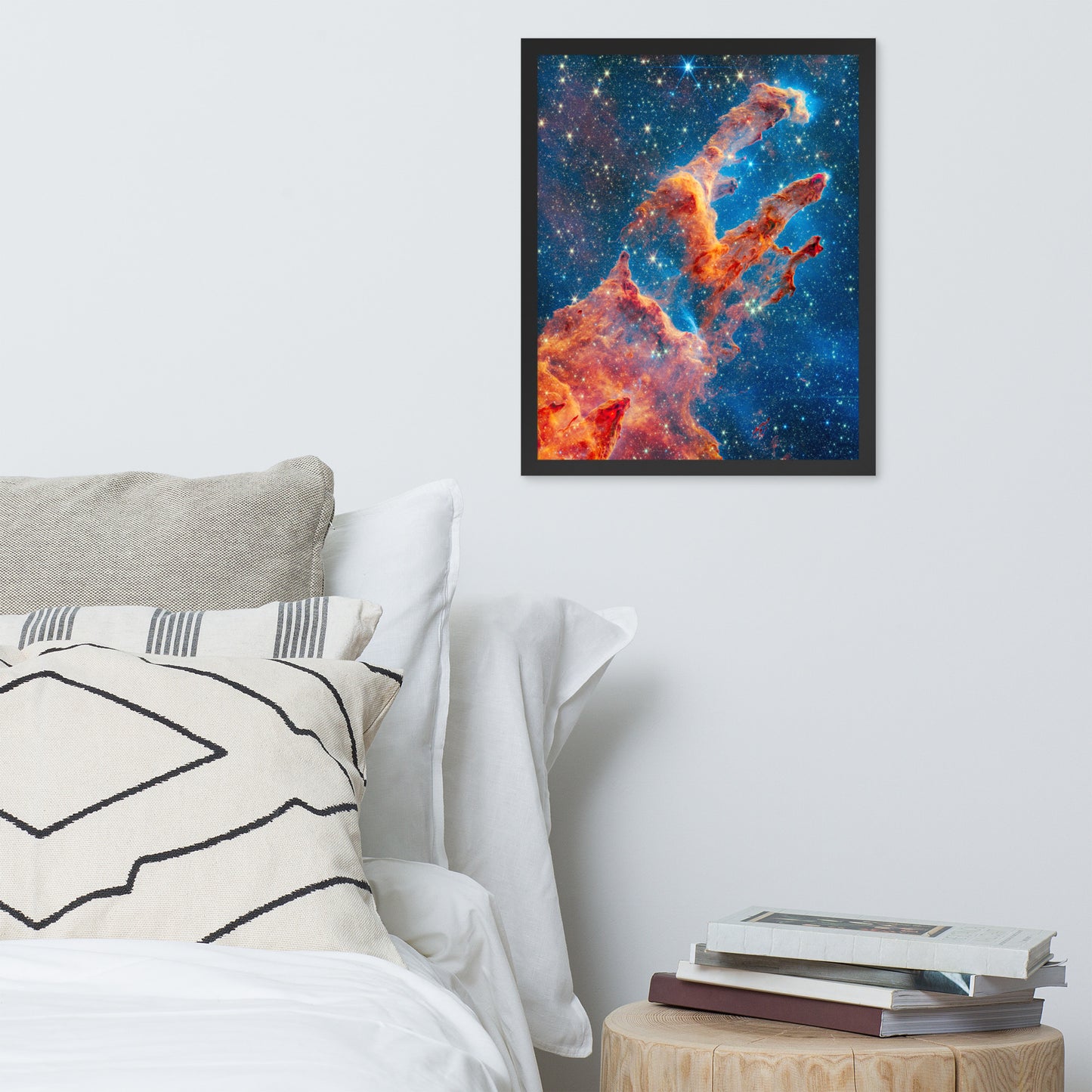 Framed James Webb Space Telescope Wonders: Pillars of Creation - Lustrous Photo Poster Print - Various Sizes