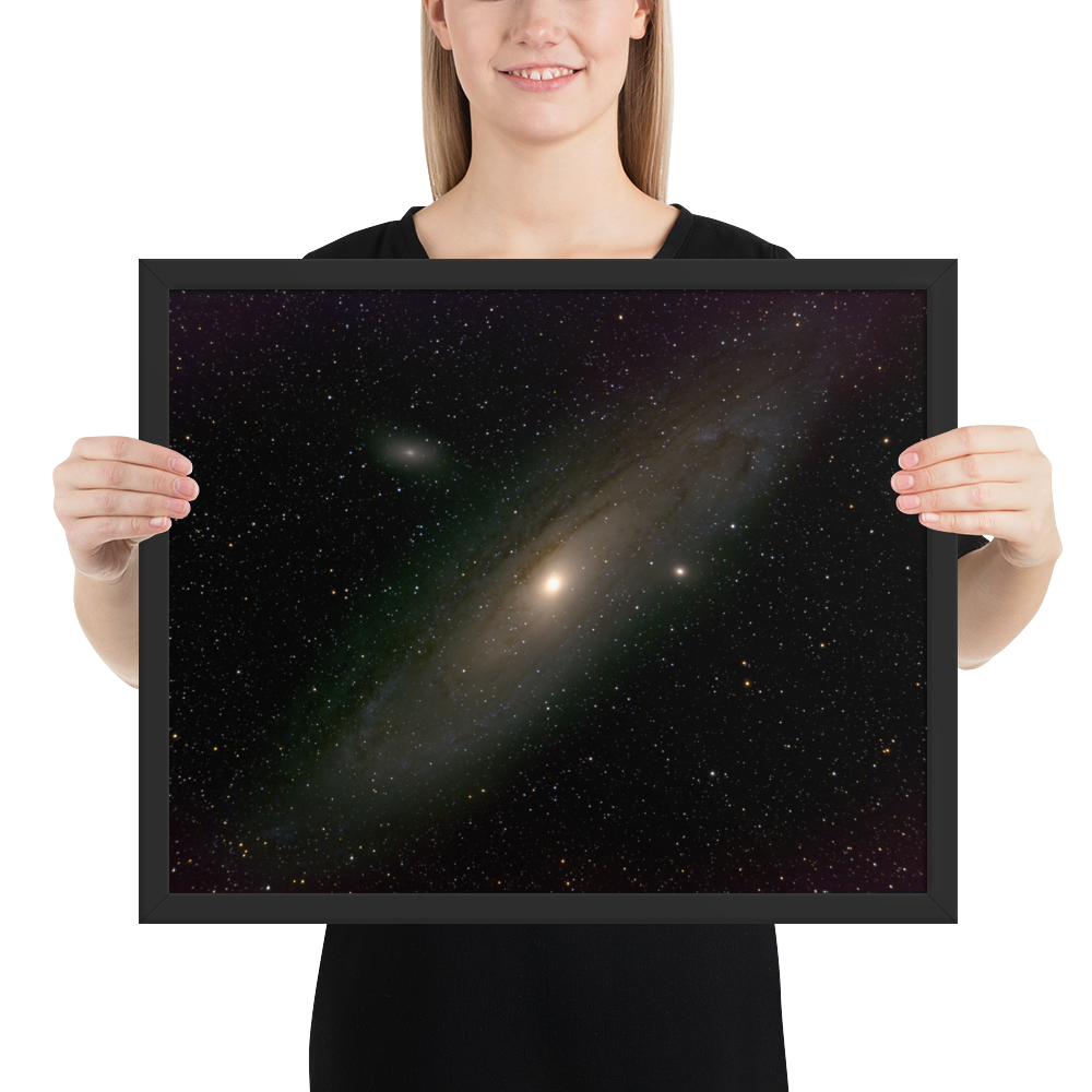 Andromeda Galaxy Unveiled: Your Cosmic Window in a Framed Print