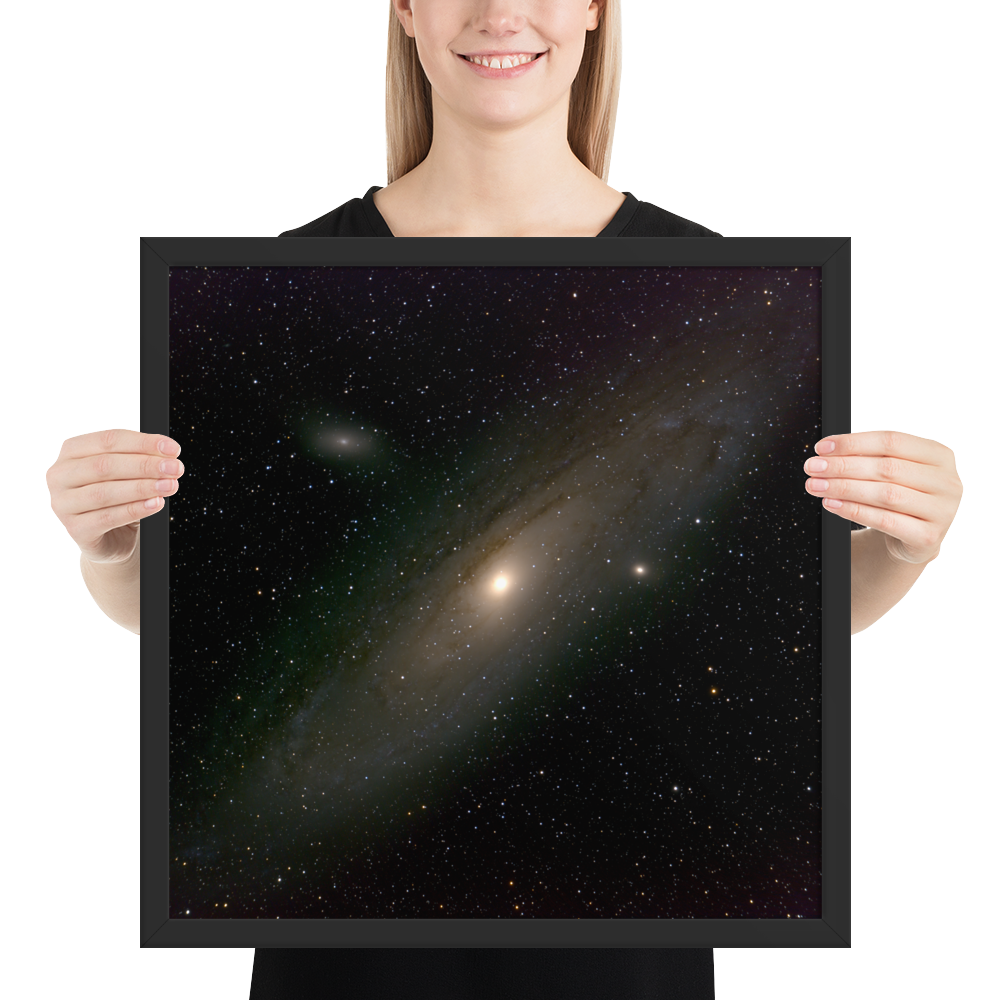 Andromeda Galaxy Unveiled: Your Cosmic Window in a Framed Print