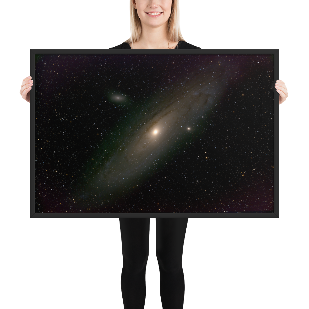 Andromeda Galaxy Unveiled: Your Cosmic Window in a Framed Print
