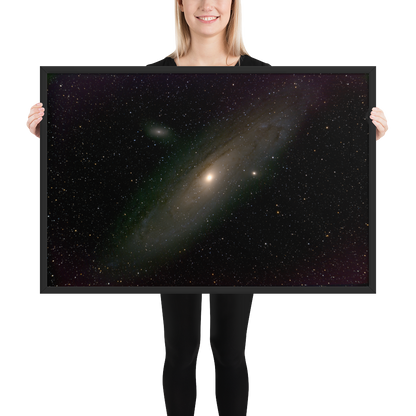 Andromeda Galaxy Unveiled: Your Cosmic Window in a Framed Print