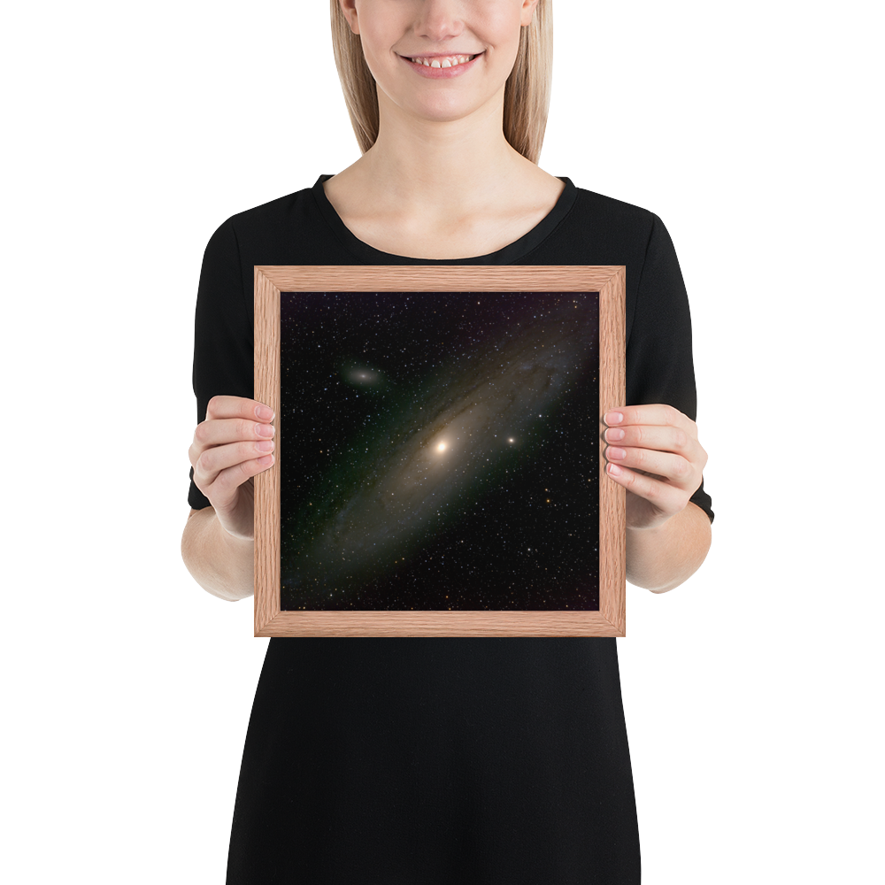 Andromeda Galaxy Unveiled: Your Cosmic Window in a Framed Print