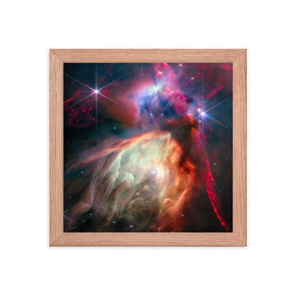 Rho Ophiuchi Astrophotography Masterpiece: Premium Poster Print Framed