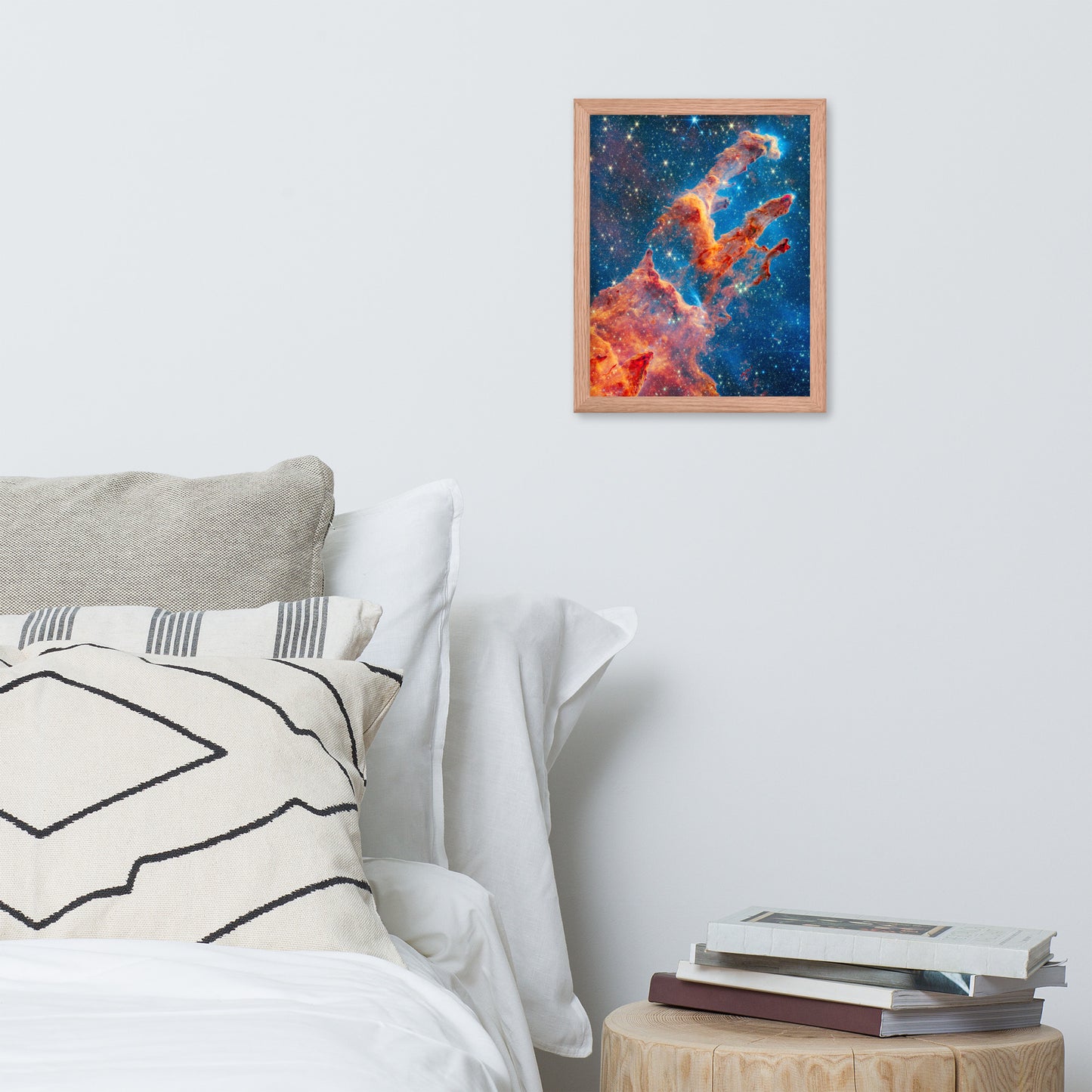 Framed James Webb Space Telescope Wonders: Pillars of Creation - Lustrous Photo Poster Print - Various Sizes