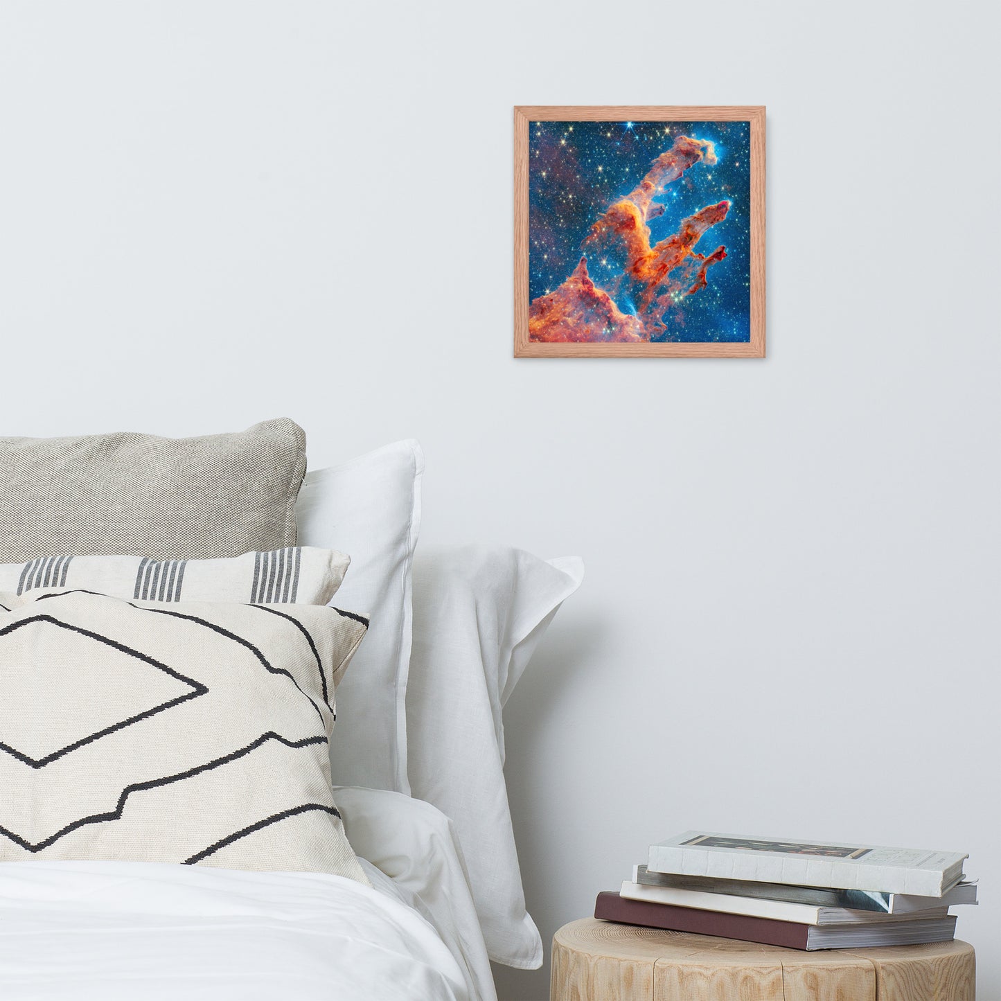 Framed James Webb Space Telescope Wonders: Pillars of Creation - Lustrous Photo Poster Print - Various Sizes