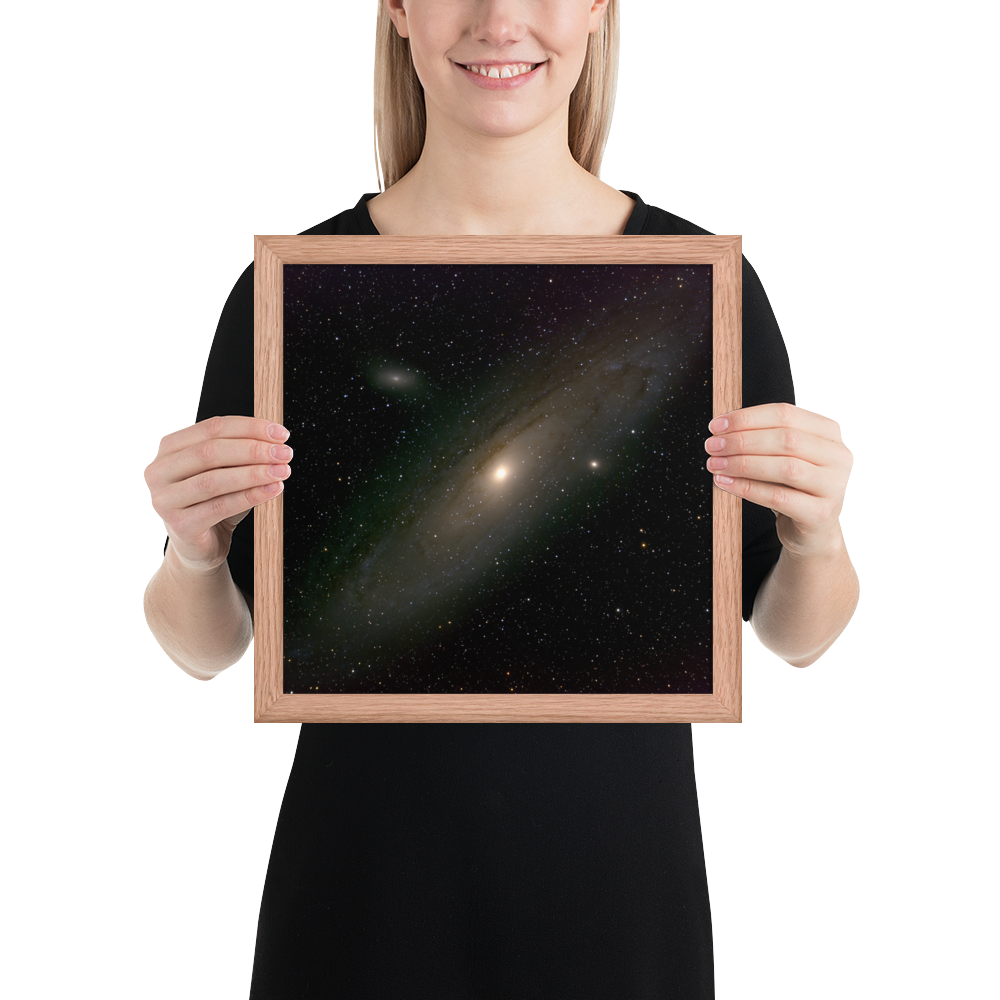 Andromeda Galaxy Unveiled: Your Cosmic Window in a Framed Print