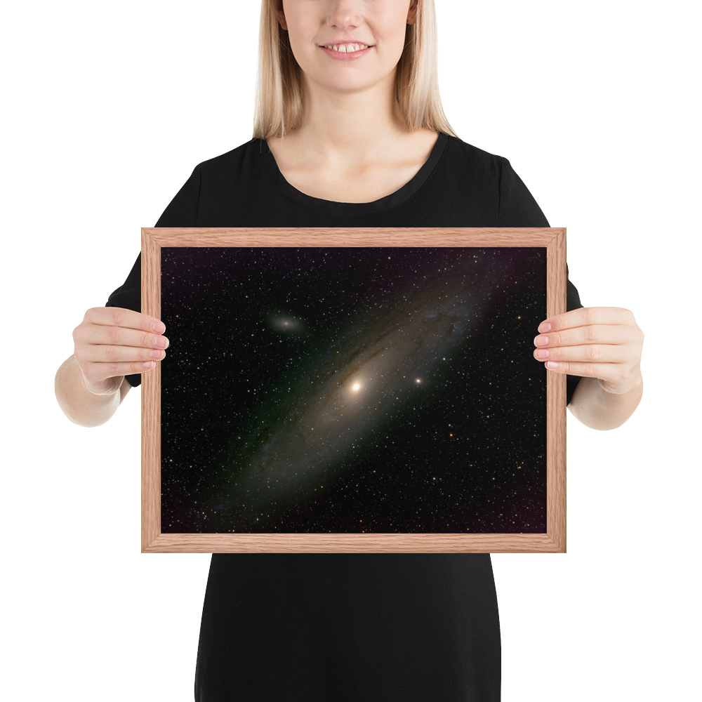 Andromeda Galaxy Unveiled: Your Cosmic Window in a Framed Print