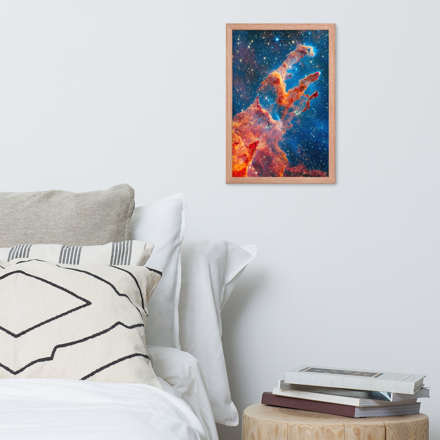 Framed James Webb Space Telescope Wonders: Pillars of Creation - Lustrous Photo Poster Print - Various Sizes
