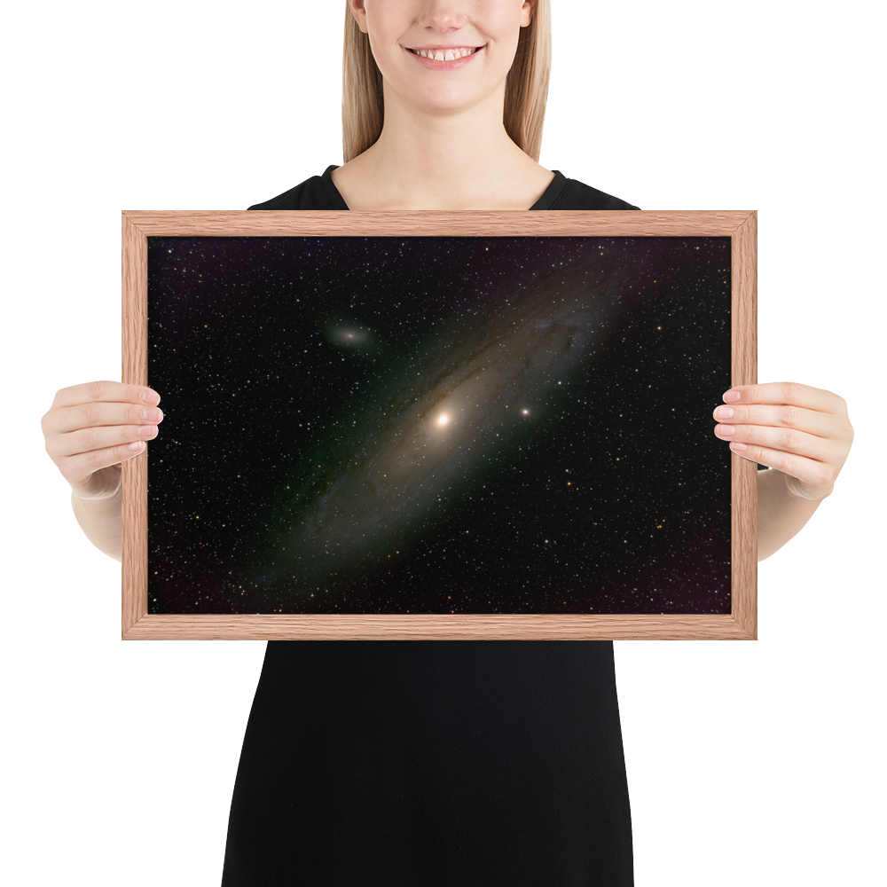Andromeda Galaxy Unveiled: Your Cosmic Window in a Framed Print